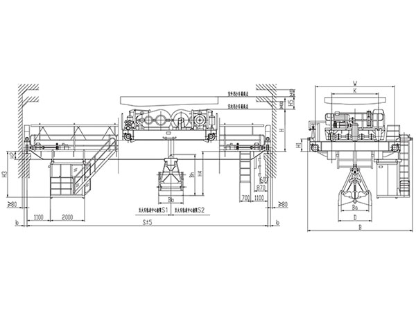  QZ型5~10t抓斗桥式起重机