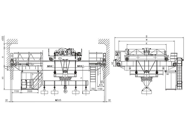  40t下旋挂梁桥式起重机