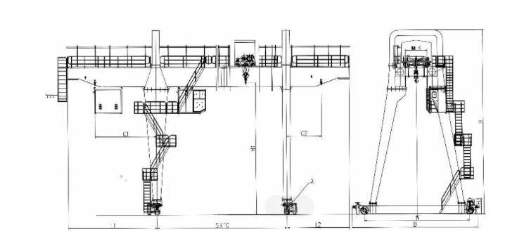 MG型双主梁吊钩门式起重